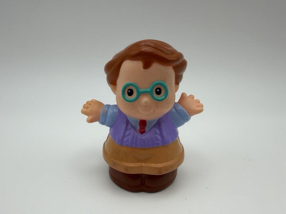 Fisher-Price Vintage Little People Dad Father Professor 1997 Toy Play Person